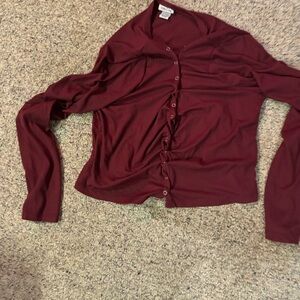 Rue21 maroon cardigan size XL